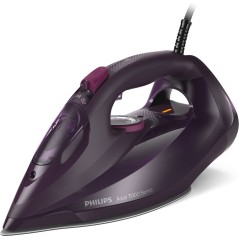 Philips 7000 Series DST7061/30 Steam Iron - Powerful 3000W, SteamGlide Elite Soleplate, Elegant Purple Design
